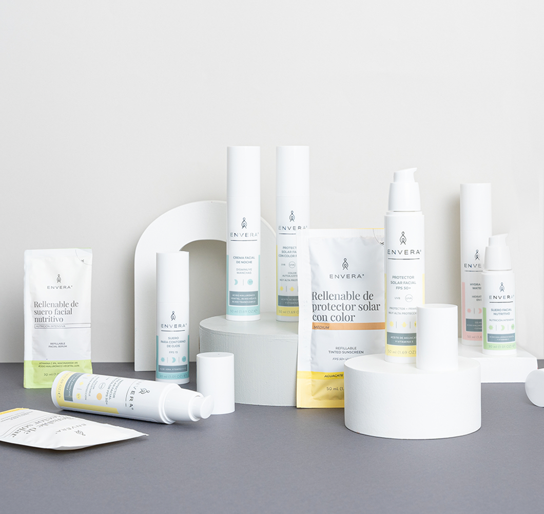 Protector Solar, Sueros Faciales y Crema de Noche | Envera