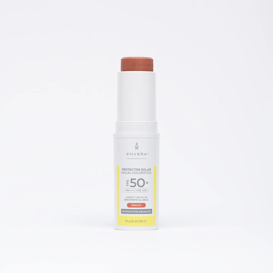 Protector Solar en barra con color (Peachy, Iluminador y Contorneador) FPS 50+ UVA/UVB, PA++++