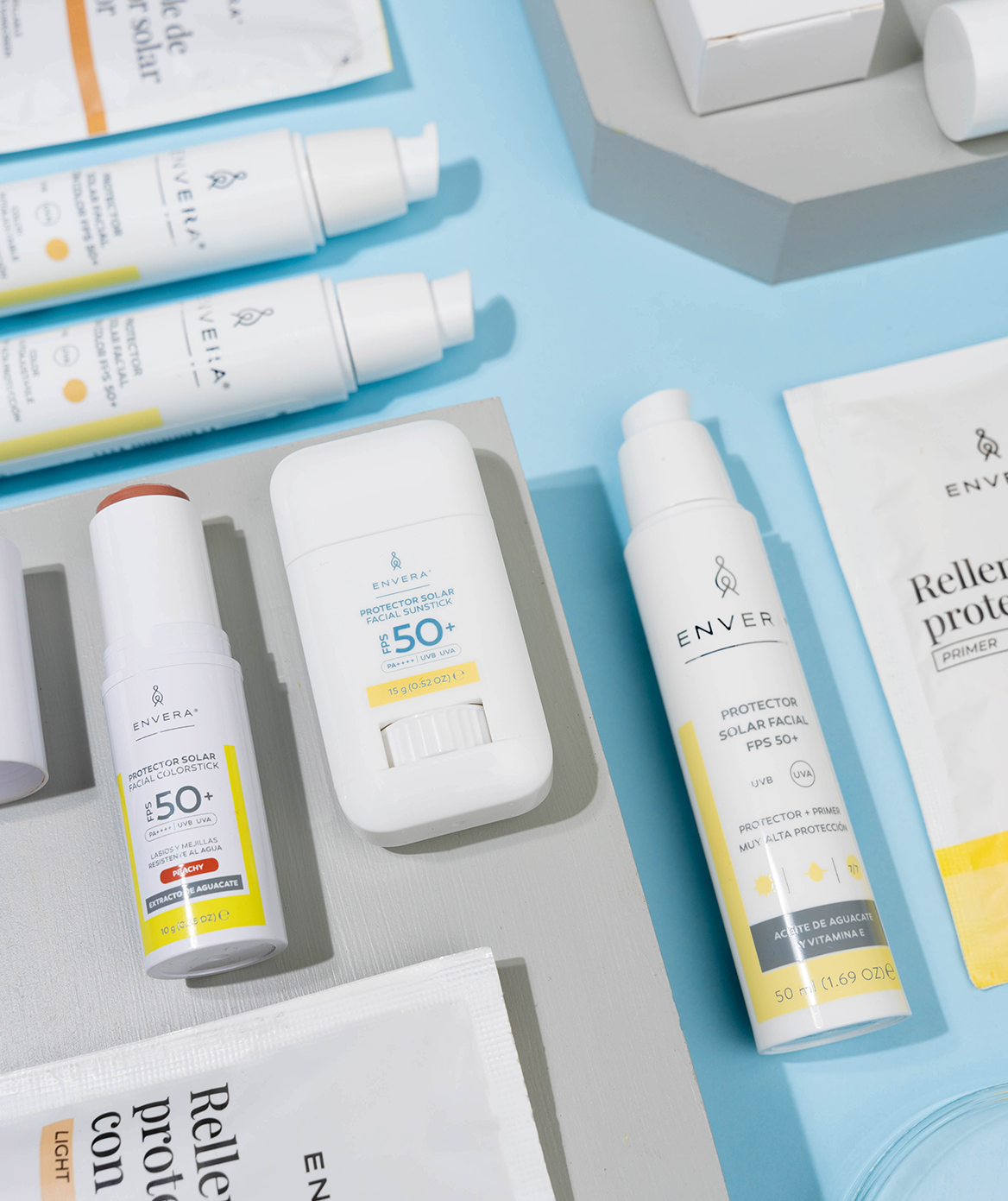 Protector Solar, Sueros Faciales y Crema de Noche | Envera