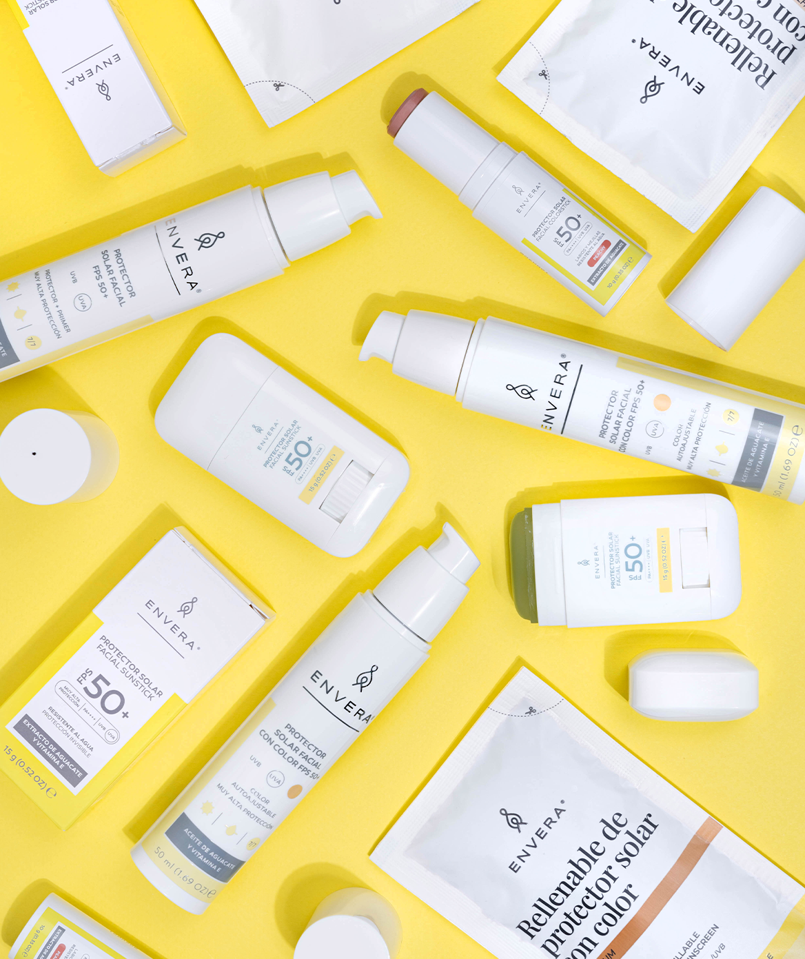 Protector Solar, Sueros Faciales y Crema de Noche | Envera
